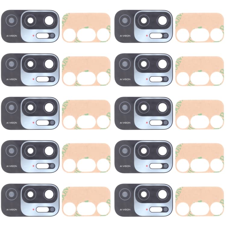 10 PCS Back Camera Lens for Xiaomi Redmi Note 10 5G