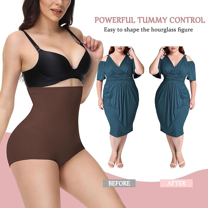 Image of ALYNE Women Waist Shapewear with Anti Rolling Strip Tummy Control Tucker Waist Slimming Panties Shapewear Underwear Seamless High Waist Body Shaper Core
