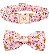 Elegant little tail Dog Collar with Bow, Holiday Dog Collar Bow Girl or Boy Dog Collar Pet Gift D...