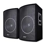 Diseño trapezoidal: adecuado para usar como monitor de escenario. SPL máx.: 119 dB. Fácil de transportar y montar en un escenario gracias a las asas laterales, rejilla metálica y cubierta de fieltro resistente a los arañazos.