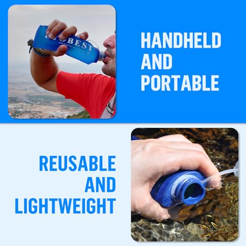 Botella de agua para correr botella plegable trail running ciclismo 250ml 6