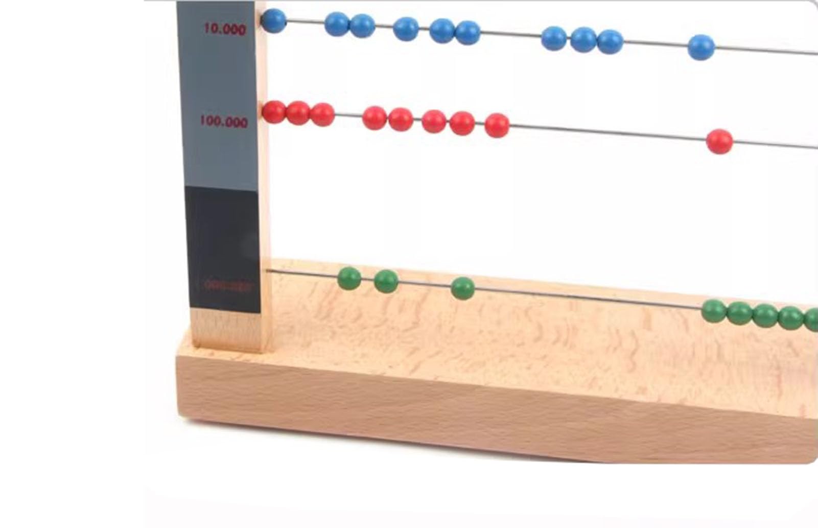 Tyzqsm Drewniana Rama Liczb Montessori, Edukacyjne Zabawki do Nauki dla Domowej Szkoły,2PCS