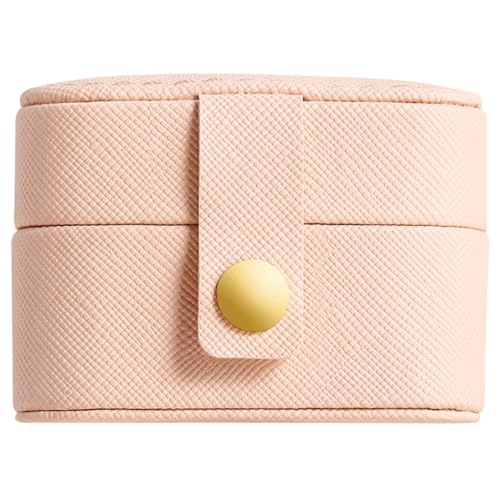SAFIGLE Mini Portagioie Porta Anelli Da Viaggio, Scatola Porta-anelli Portatile in Materiale Resistente, Custodia Compatta Per Gioielli Piccoli, Per Viaggi e Uso Quotidiano