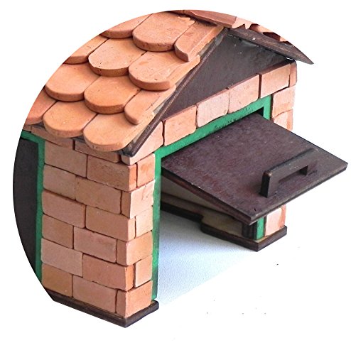 ALEA Mosaik Backsteine, Ziegel, 16x8x4mm, für Modellbau,. 500 echte Ziegel,