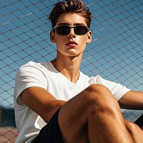 Men's Sports Polarized Sunglasses UV400 Protection Durable Metal Frame for Driving, Fishing, and Golf3