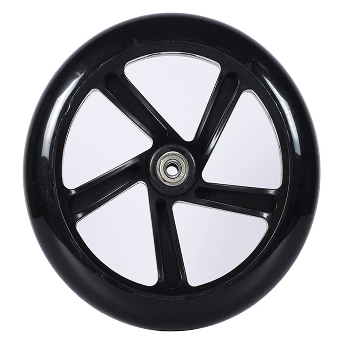 2 Ruedas para Sillas De Ruedas, Reemplazo De Ruedas De Silla De Ruedas Pequeño De 200 mm/8 Pulgadas,Ruedas Delanteras Universales,Piezas de Repuesto para sillas de Ruedas, Scooters,Negro