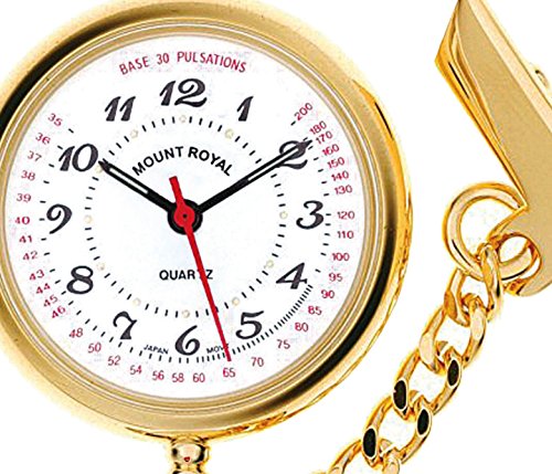 Reloj de enfermera de diseño redondo con acabado dorado exclusivo de I LUV LTD 2