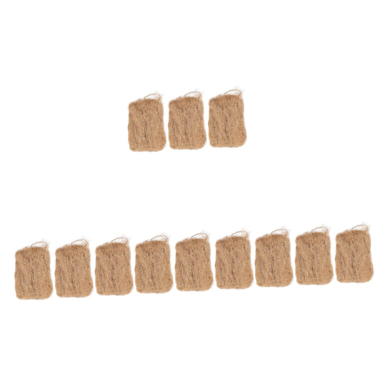 Arrancadores De De Yute Natural para Camping Aire Accesorio Práctico Y Ligero para Encender Fuegos Barbacoa 3 Piezas X 4