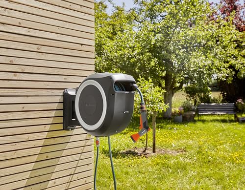 Gardena Wand-Schlauchbox RollUp L mit 30 m Schlauch und Zubehör