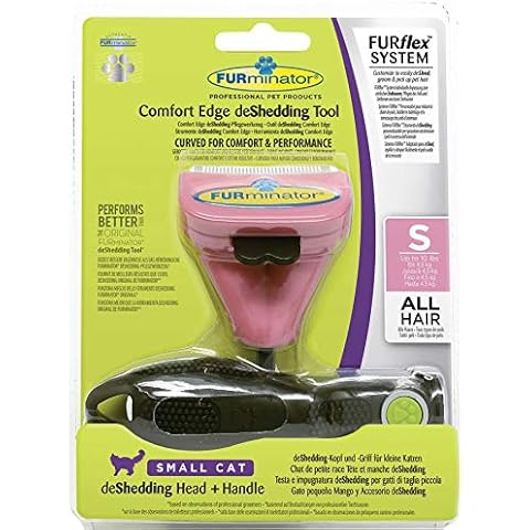 FURminator FURflex, Fellpflegebürste für kleine Katzen, deShedding-Tool zur Entfernung der Unterwolle, Größe S Cover
