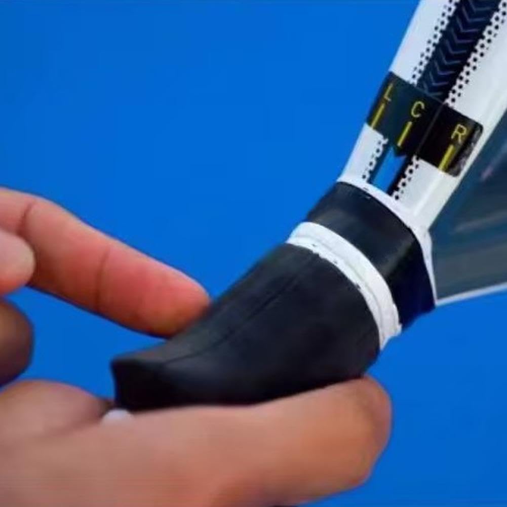 Correttore per impugnatura della racchetta da tennis, in silicone antiscivolo, supporto per allenamento altalena, copertura ergonomica per racchetta da tennis, protezione contro l'affaticamento del
