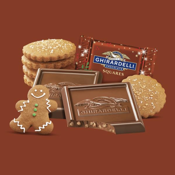 Miniatura 3 de Ghirardelli - Galletas cuadradas de chocolate con leche y pan de jengibre, bolsa de 7.1 onzas, paquete de 2