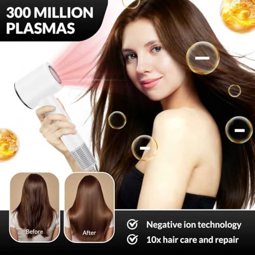 Hair Dryer, Blow Dryer with Magnetic Diffuser, 110,000 RPM High Speed Brushless Motor hairdryer for Fast Drying | Digital Temperature Display & Ionic Technology for Frizz-Free - Image 4