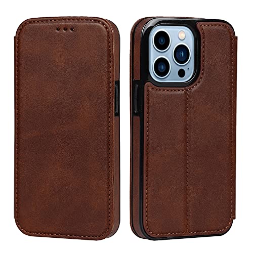 THikk Capa para iPhone 15 Pro Max 14 Plus 13 Pro 12 Mini 11 Capa protetora de carteira de couro de l