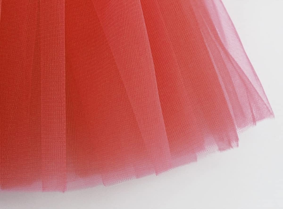 Falda de Tutú para Niñas Tul Ballet 3 Capas Elástica Disfraz Princesa 30cm