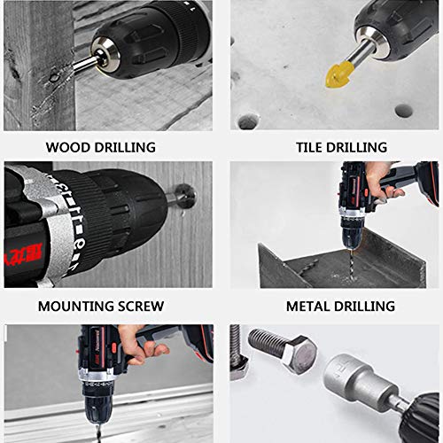 Spacmirrors Akku-Bohrschrauber, 12-V-Lithium-Akku-Bohrmaschine, 15-Gang-Drehmomenteinstellung, Doppellager… – Bild 7