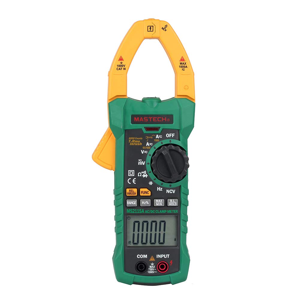 BSIDE MS2115A Digital DC AC Clamp Meters Multimeter True RMS Voltage Current Resistance Capacitance 1000A Tester