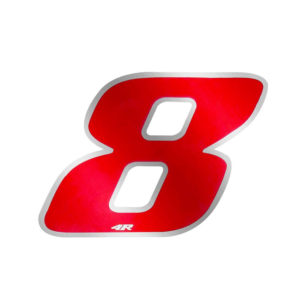 Quattroerre Racing Number 8 Anodized Mini, Red