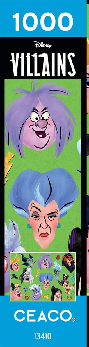 Buffalo Games Ceaco - Disney - Villains Collage Faces - 1000 Piece Jigsaw Puzzle for Adults - Challenging Puzzle Perfect for Game Nights - Finished Size is 26.75 x 19.75