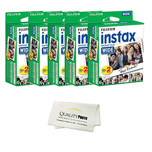 Fujifilm instax Wide Instant Film 10 Pack (100 Exposures) for use with Fujifilm