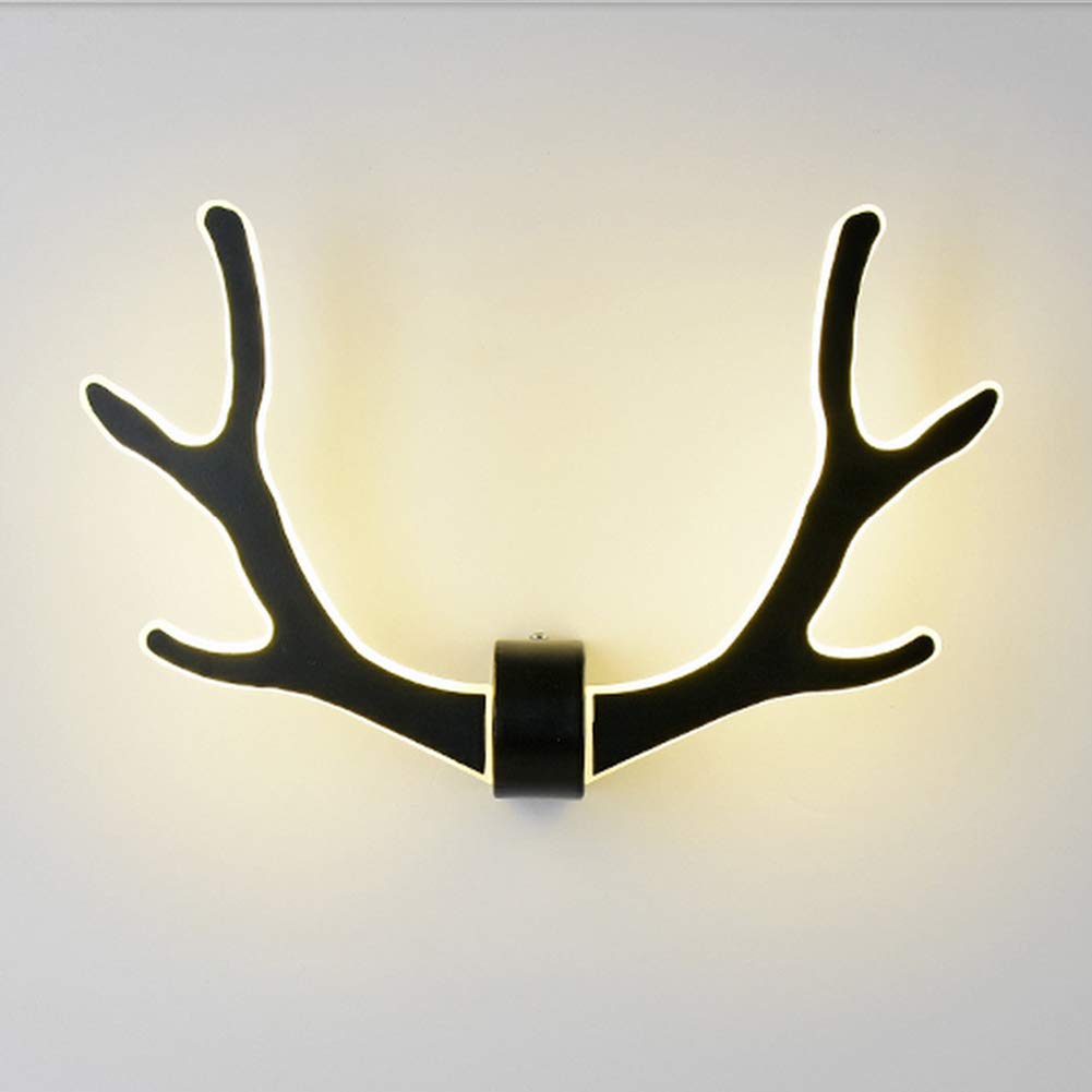 Lámpara de pared de asta creativa para iluminar pasillos oscuros