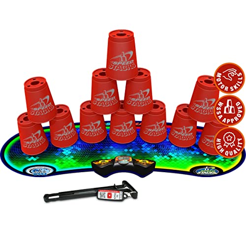 Speed Stacks | Sport Stacking Competitor Blue - 12 Cups Holding stem with GX Timer and mat | WSSA Approved product thumbnail 9