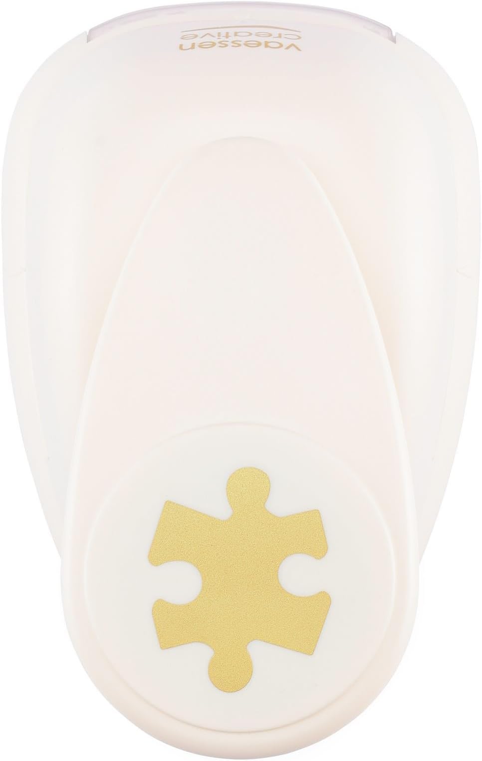 Vaessen Creative Craft Paper Punch - Puzzle Piece - 3,9 x 4,9 cm - Circle Cutter for Crafting and Card Making