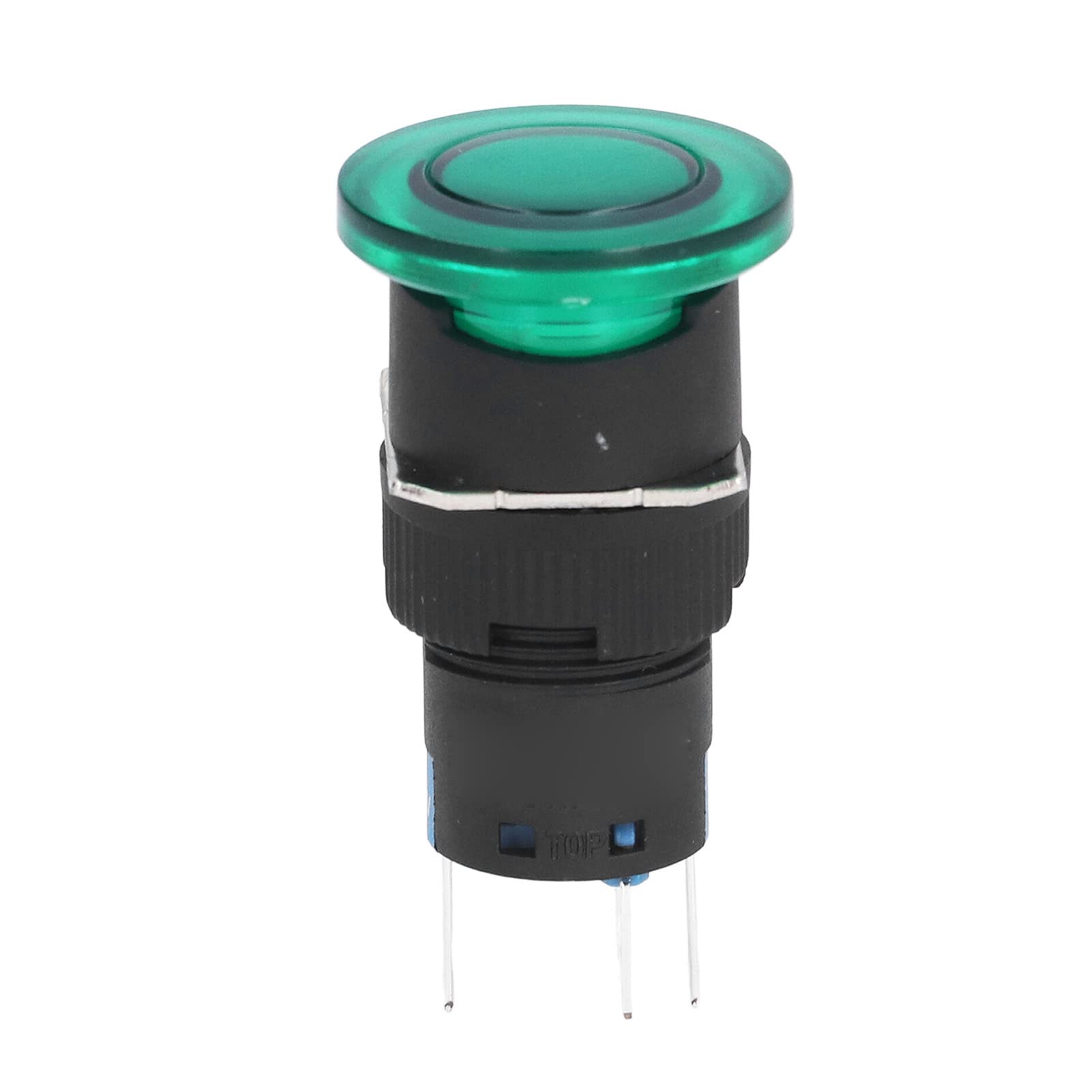 Garosa 16 Mm Samoblokujący Grzybkowy Przycisk, 25 Sztuk, 220 V Zielony