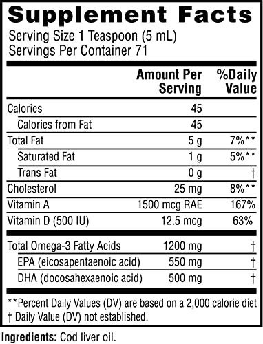 Twinlab Norwegian Cod Liver Oil - Supports Heart Health, Joint Health, And Brain Health - 12 Fl Oz #TOP1