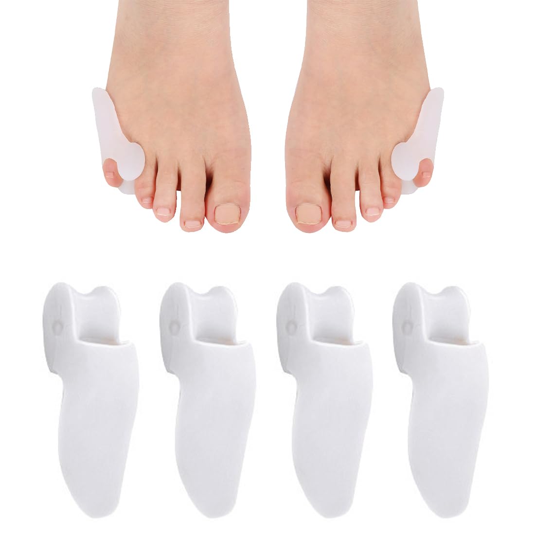 Separatori Di Dita In Gel Per Dita Sovrapposte Borsiti Alluce Correttore Di Allineamento E Distanziatore P9531703 - Foto 8