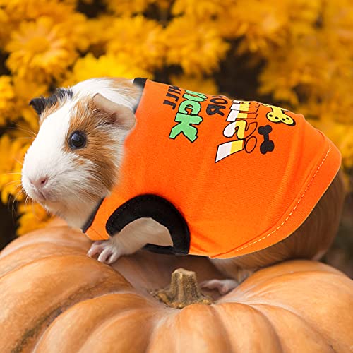 YUEPET 2 Pack Guinea Pig Shirts Warm Vest Cute Printed Clothes for Guinea Pig Hamster Ferret Chinchilla Kitten Cosplay Pet Apparel - Image 4