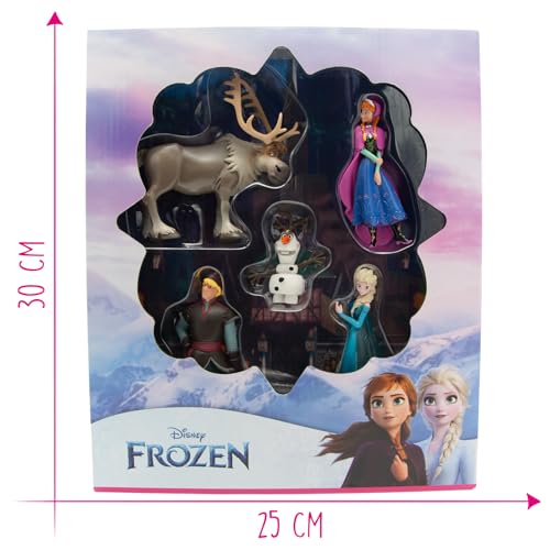 Bullyland 13413 Toy Figures Anniversary Set Princess Elsa, Anna, Kristoff, Sven and Olaf from Walt Disney Frozen - Image 2