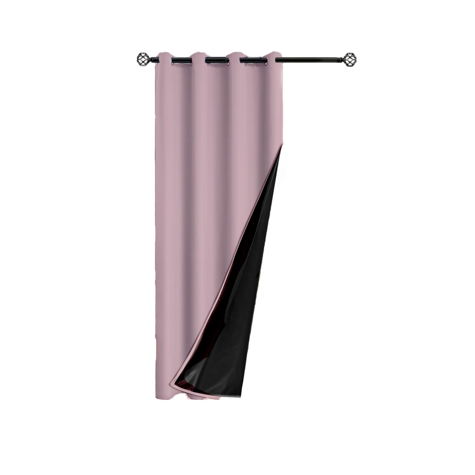 Rideaux occultants anti-UV rose 105x175 rideau thermique pour fenêtre