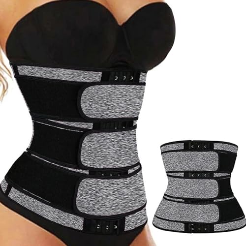 SOMIVOT Abdominal Binder - Lower Waist Support Belt, Waist Trainer, Pelvic Support, Postpartum Belly Band, Waist Trimmer Grey
