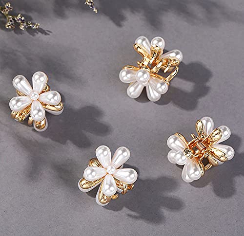 HOMEMATES 4 Piece Korean Style Pearl Hair Clips Large Hair Clips Pins Barrette Hair For Womens Girls Fashion Hair Accessories Hair Accessories set Pin(1) (STYLE 2), Multicolor (B09FF7XL3B) Amazon Price History, Amazon Price Tracker