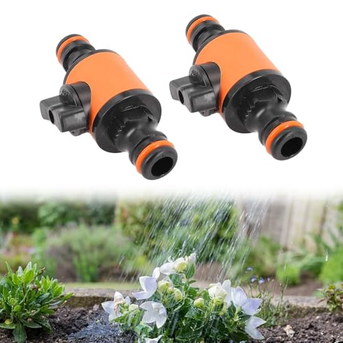 2 Piece Inline Garden Hose Coupler with Shut Off Valve for Lawn Irrigation Agriculture Car Washing and Villa Outdoor Water Distribution - Image 8