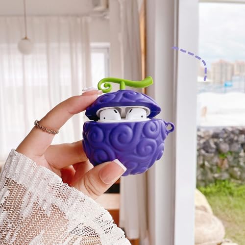 Image of Earbuds Cover for Airpods 3, Cute Silicone Protective Case Shell Anime Devil Fruit Style Compatible with Airpods 3 for Boys and Girls