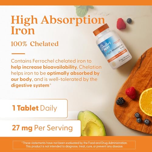 Doctor's Best Chelated Iron Supplement