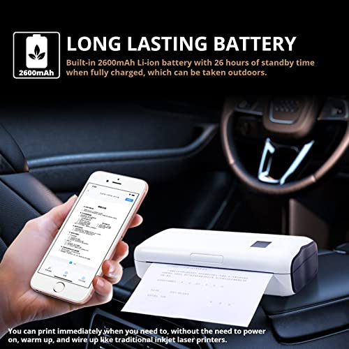 Image of Portable Printers Wireless for Travel, Thermal Tattoo Stencil Printer for Office,Letter Bluetooth Compact Printer for 8.5 inchx11 inch Size