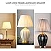 POPETPOP Lamp Shade Harp Holder: Brass Lamp Harp Holder Kits Brass Horn Frame Lampshade Bracket for Lighting Accessories 6 Inch