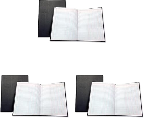 Wilson Jones (R) Libro columnar de una sola página, 9 14 pulgadas x 7 pulgadas, 4 columnas (paquete de 3)