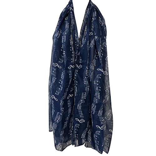 Wrapables® Lightweight Musical Notes Long Scarf3