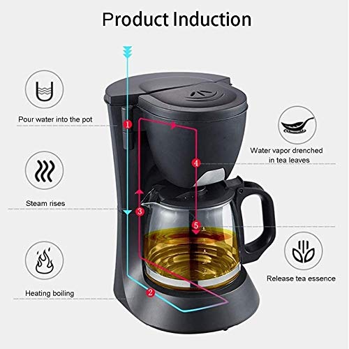 WMMCM Kaffeemaschine Kaffeemaschine, Grind und Kaffeevollautomat mit Built-In Burr Kaffeemühle, Kaffee mit Kaffeekanne – Bild 3