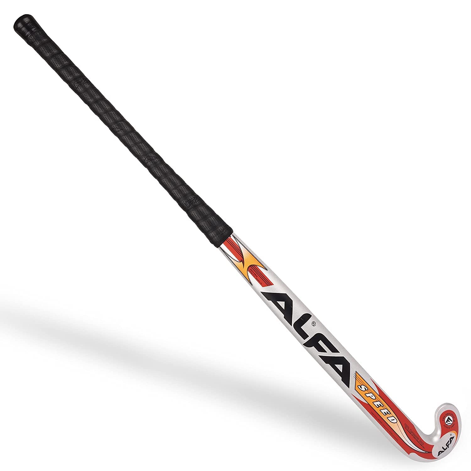 A L F A Speed Limited Edition Hockey Stick with Stick Bag & Hollow Ball Free (37 INCHES, Silver) 1