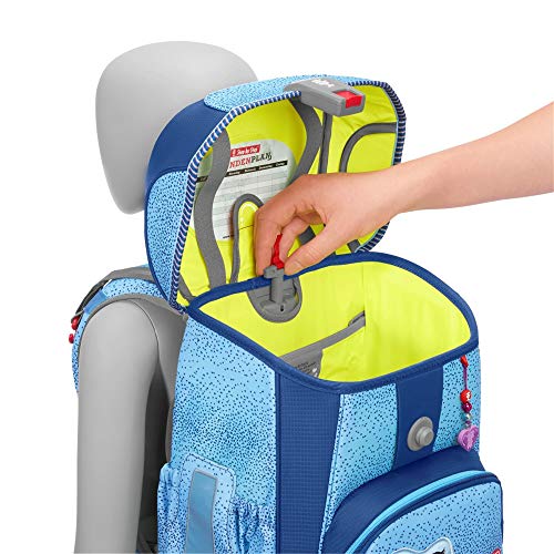 Step by Step Schooltassenset Cloud "Wild Horse" 5-delig, blauw, paardendesign, ergonomische tornister met reflectoren, in hoogte verstelbaar met heupriem voor meisjes vanaf de eerste klas, 19L - Image 7