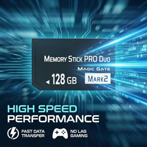 Image of 128GB Memory Stick Pro Duo MARK2 - Superior High-Performance Memory with Seamless Compatibility for PSP1000 /2000 /3000, Cyber-Shot DSC, DSLR & Handycam