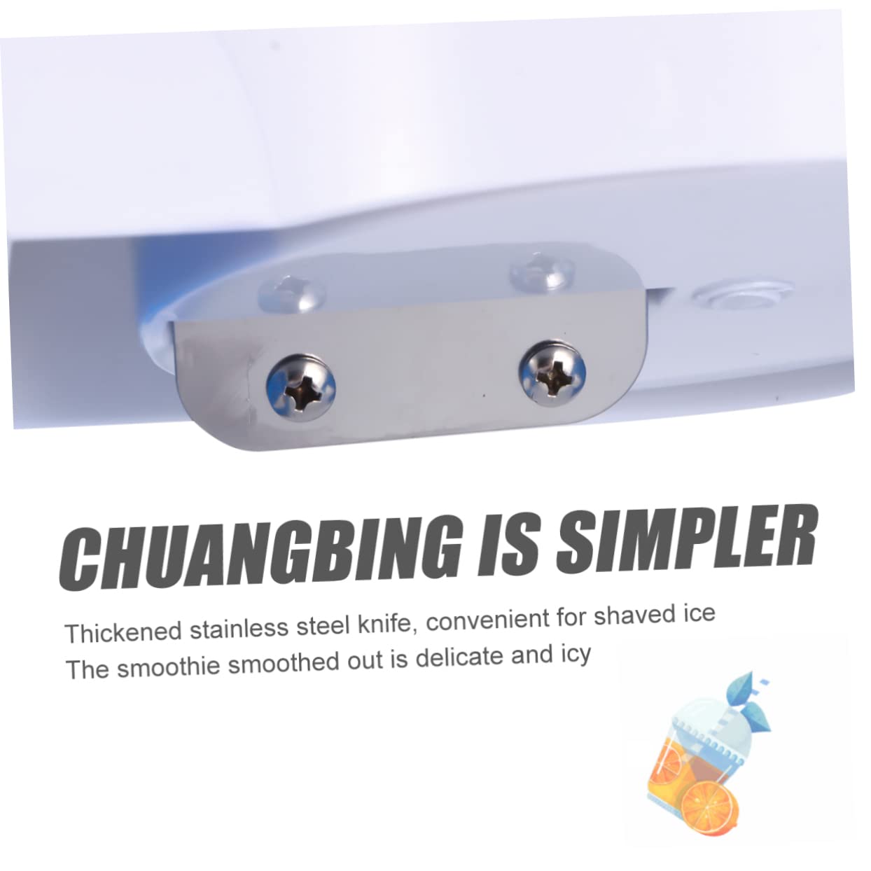 POPETPOP Trituradora De Hielo Manual Máquina Portátil para Hacer Hielo Raspado para Conos De Nieve y Granizados Diseño Desmontable Azul