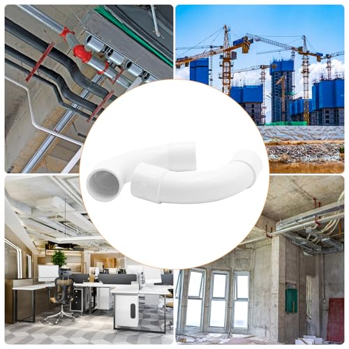 TETEWEVER 20 Stück Rohrbogen M20 PVC Rohr Steckbogen für Elektrorohr Stangenrohr Leerrohr Kabelrohr Rohrbogen 90 Grad Verbindung