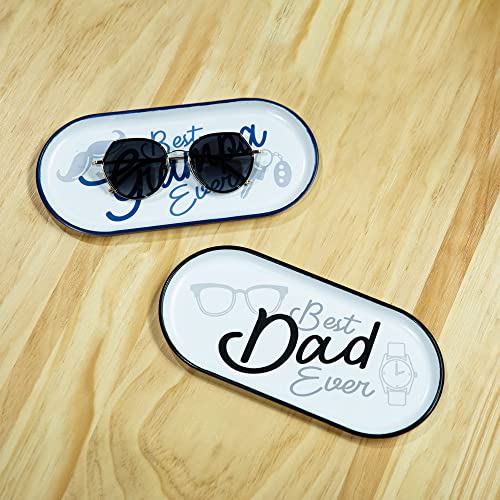 COLLECTIVE HOME - Metal Tray, Decorative Storage Dish for Glasses Rings Earrings Necklaces Bracelet Watch Keys and Other Small Accessories, Mother‘s Day Gift for Family (Dad) - Image 3