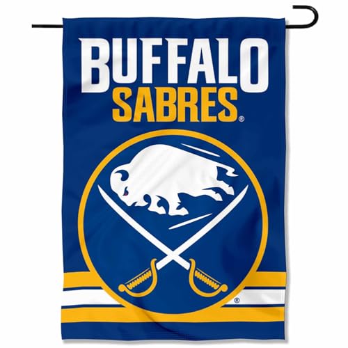 Drapeau Sabres de WinCraft, bannière double face aux finitions premium pour jardin